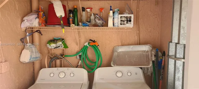 a view of water heater room