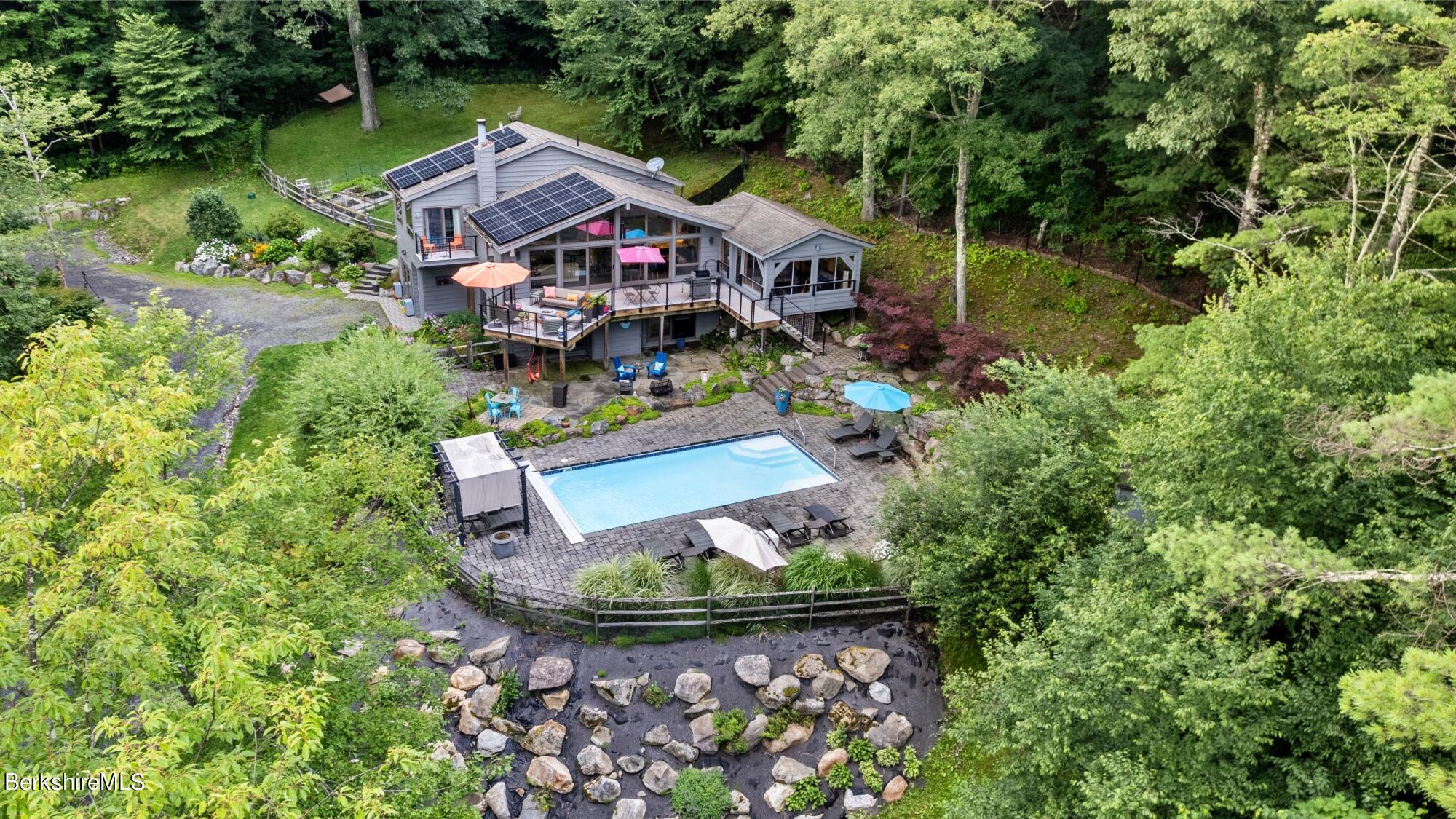 5 Gilbert Road Egremont, MA 01230 - Photo 33 of 39 HOUSE FROM ABOVE