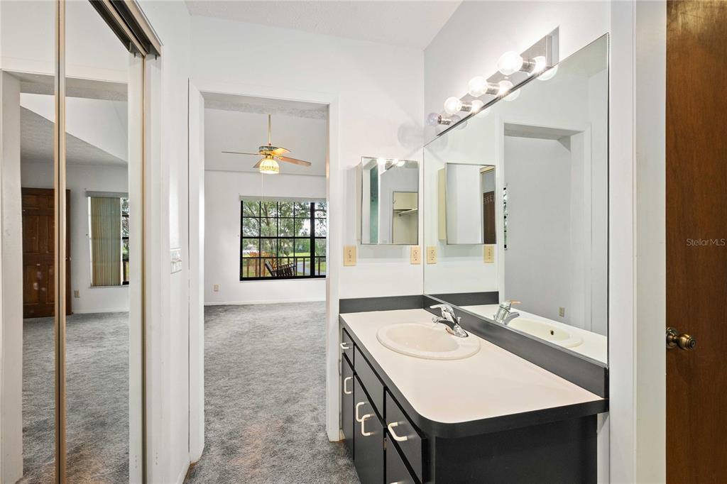 14835 Ramsey Road Dade City, FL 33523 - Photo 32 of 59 a bathroom with a sink and a mirror