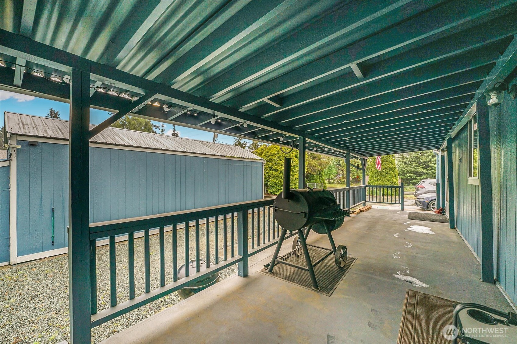 980 South Falcon Road Camano Island, WA 98282 - Photo 25 of 30 a view of a two chairs in the balcony