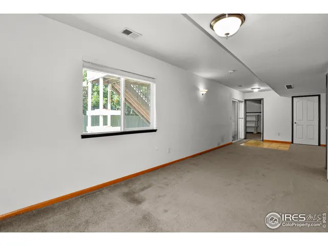 a view of an empty room