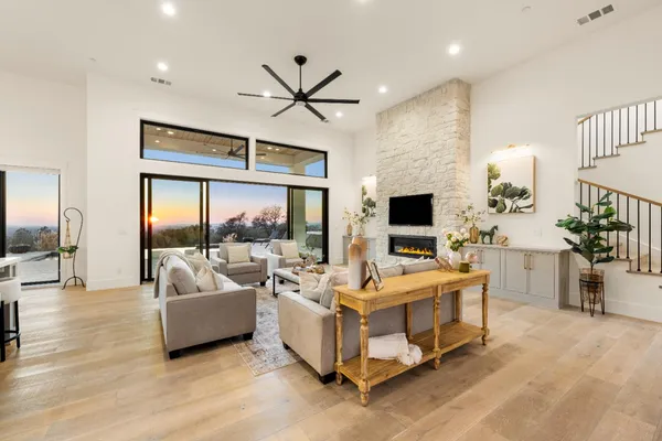 a kitchen with white cabinets