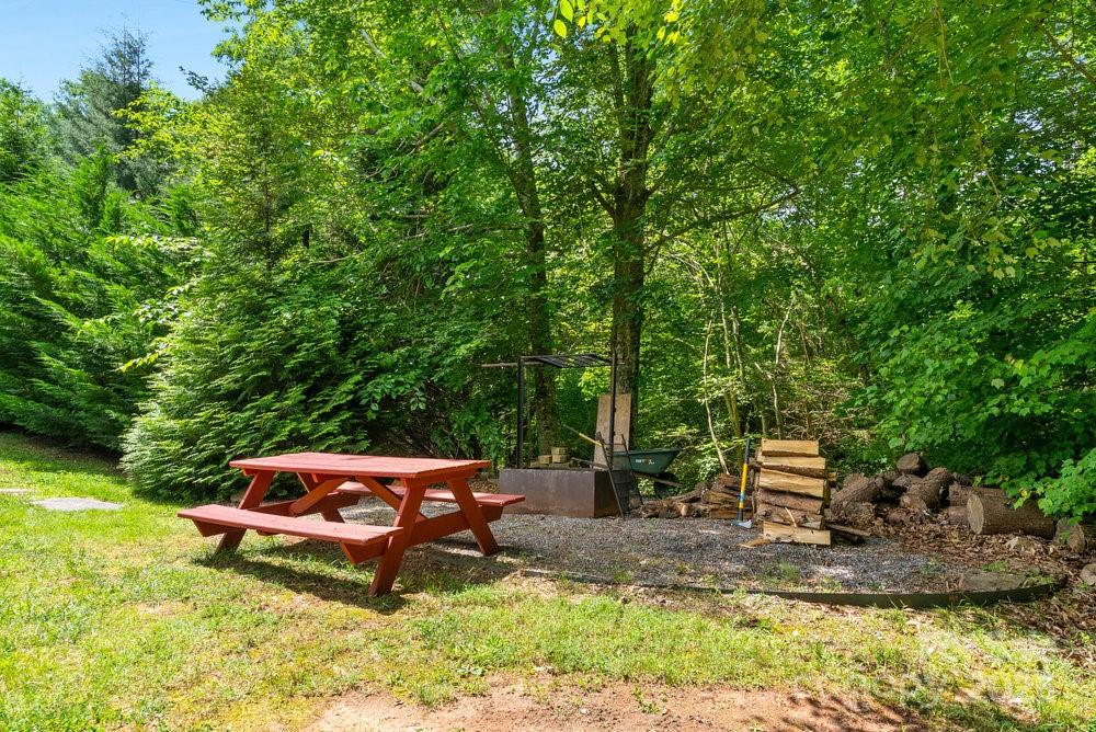 134 Brightmore Circle Rutherfordton, NC 28139 - Photo 35 of 40 a backyard of a house with outdoor seating