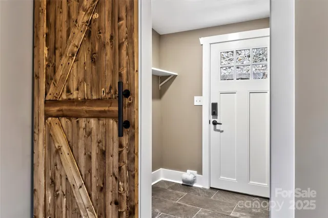 a view of front door