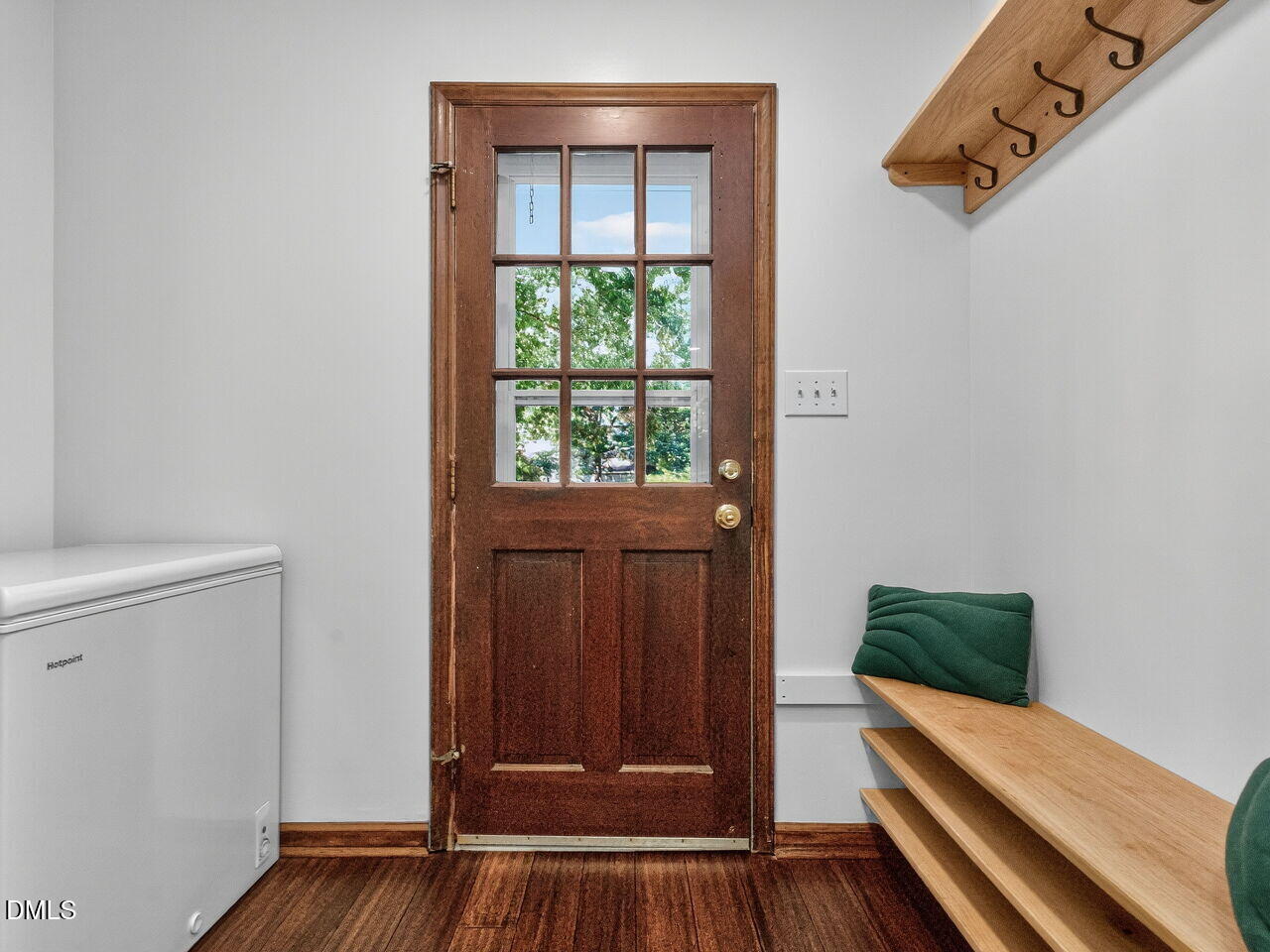 509 Holtz Lane Cary, NC 27511 - Photo 4 of 42 a view of front door with wooden floor
