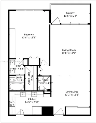 $615,000 | 9511 Collins Avenue, Unit 1108, Surfside, FL 33154