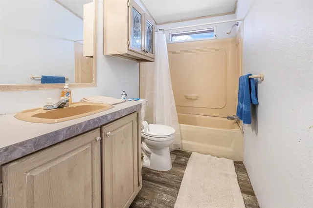 a bathroom with a sink a toilet and a bathtub