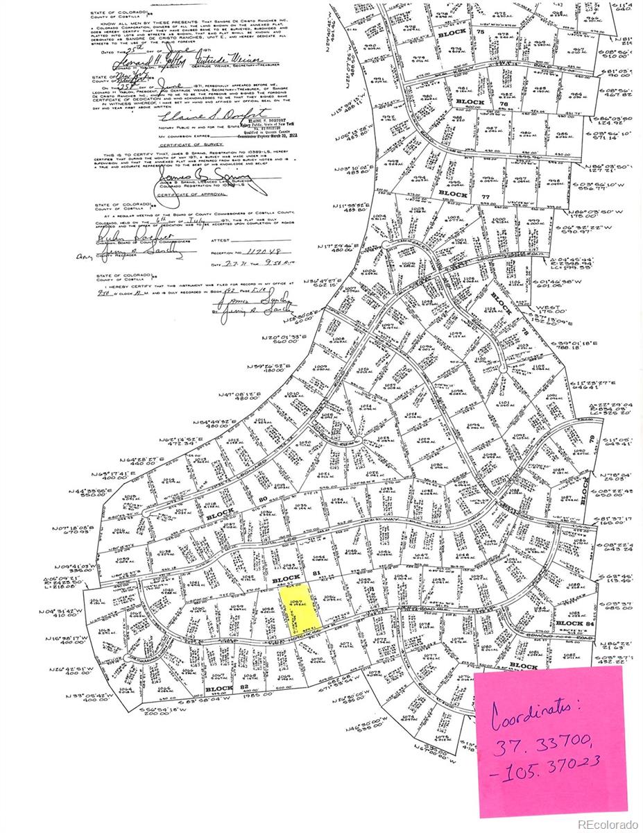 Lot 1057 Hotchkiss Road Fort Garland, CO 81133 - Photo 15 of 16 a black and white photo of a screen