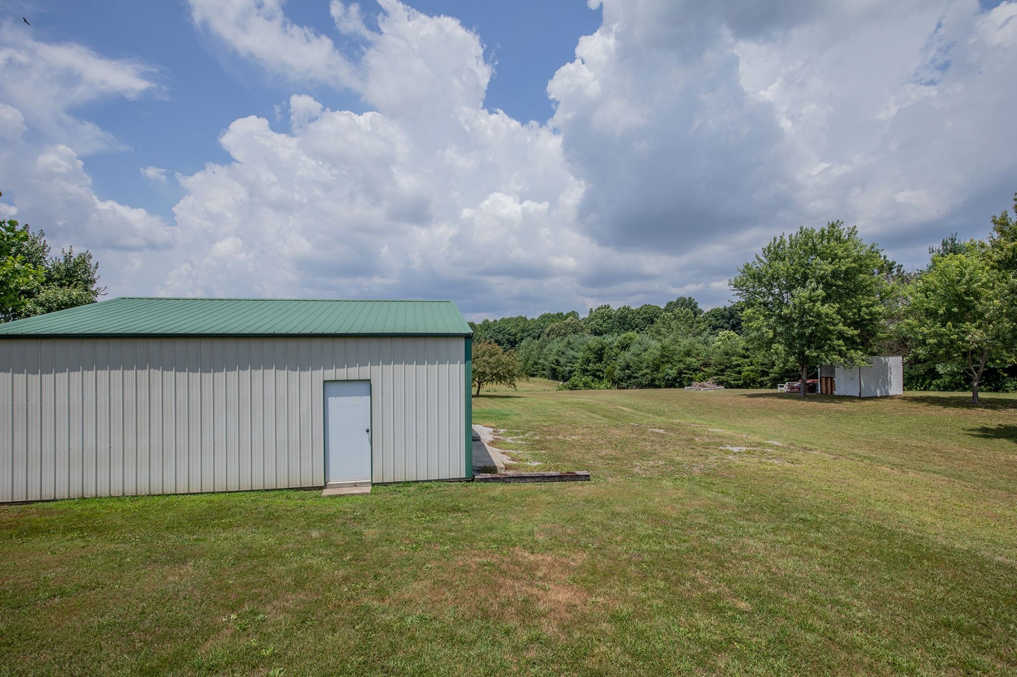 207 Hester Road Portland, TN 37148 - Photo 9 of 41 a backyard of a house with lots of green space and fog