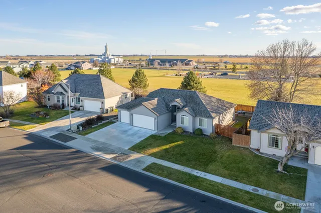 view of a city with an ocean view