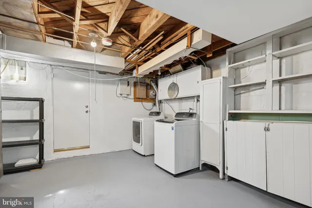 a view of storage and utility room