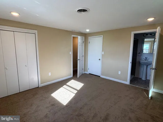 a view of an empty room