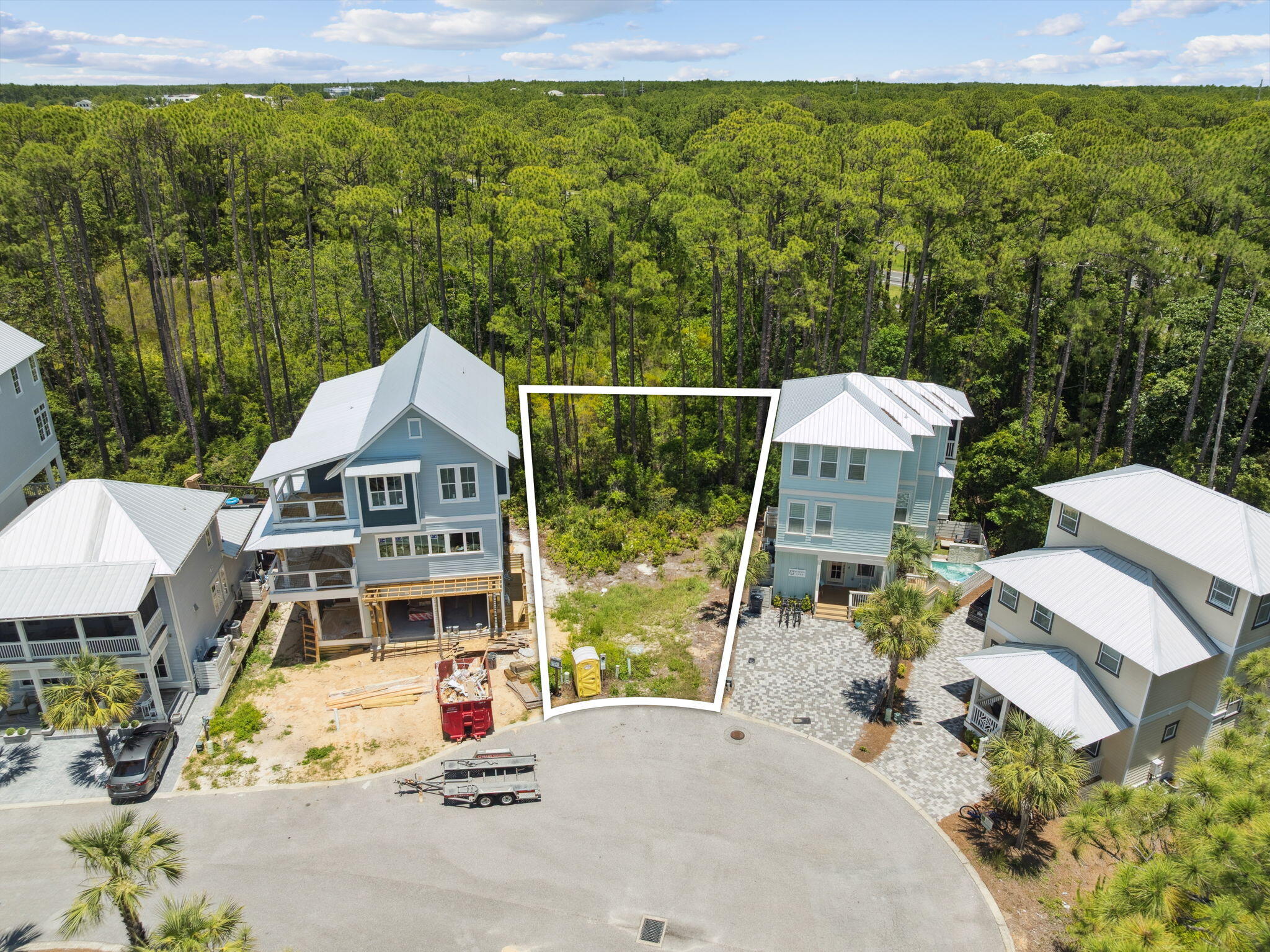 Lot 68 North Silver Maple Dr Inlet Beach Inlet Beach, FL 32461 - Photo 2 of 14 a front view of a house with a yard