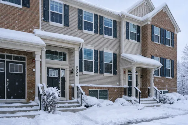a front view of a house