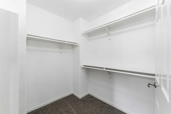a close view of closet