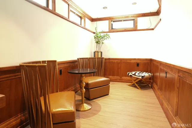 a room with table and chair