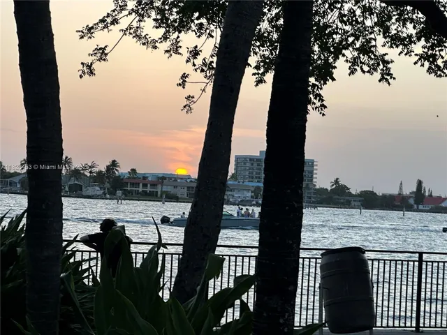 a view of lake from balcony