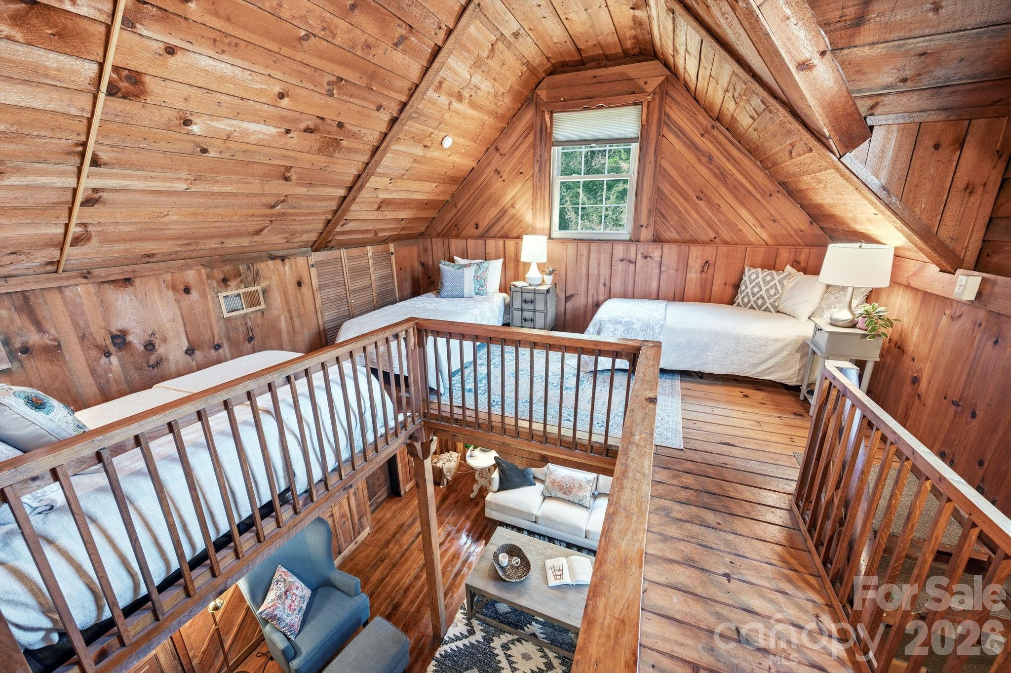 1265 Dillingham Road Barnardsville, NC 28709 - Photo 24 of 46 a view of deck with furniture and wooden deck