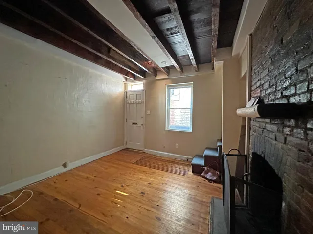 a workspace with furniture and window