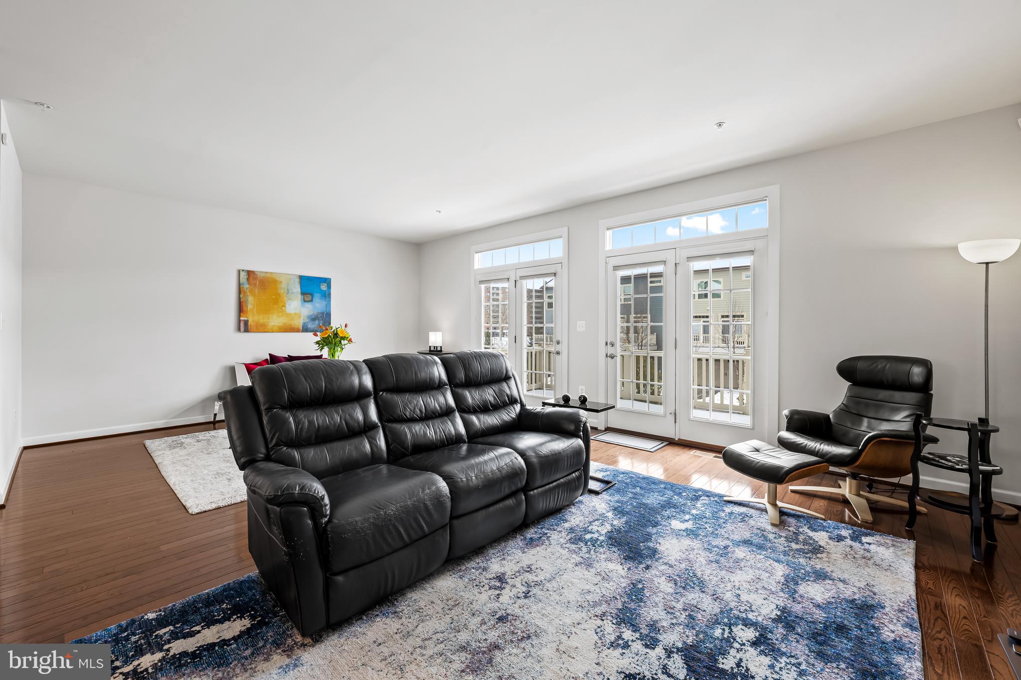 34 Wedge Way, Unit 10 Pikesville, MD 21208 - Photo 19 of 48 Living room - French doors to deck
