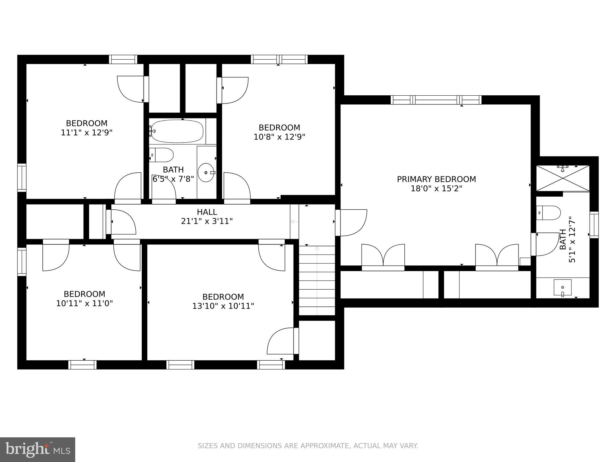 8709 Highgate Road Alexandria, VA 22308 - Photo 43 of 58 Top level w/ master suite plus 4 bedrooms