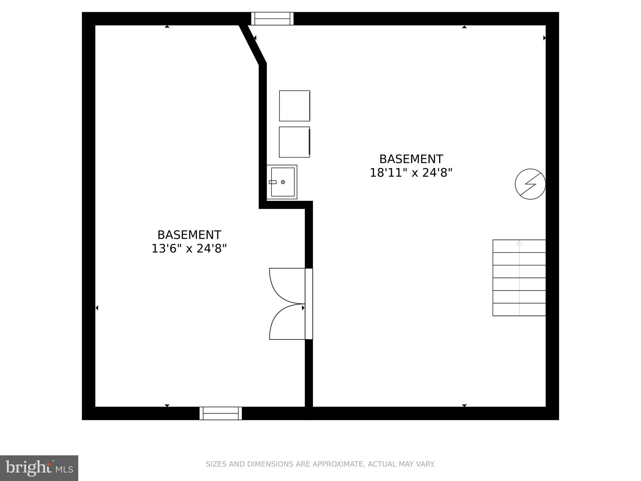 8709 Highgate Road Alexandria, VA 22308 - Photo 44 of 58 Lower level (room to add a rec room)