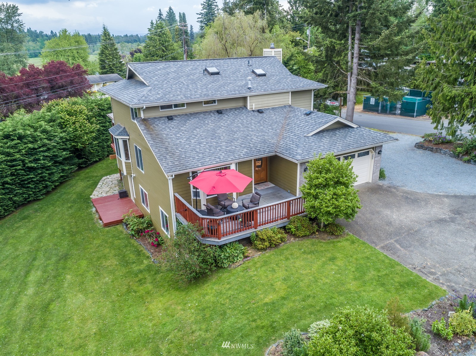 7413 Vandermark Road East Bonney Lake, WA 98391 - Photo 38 of 39 an aerial view of a house