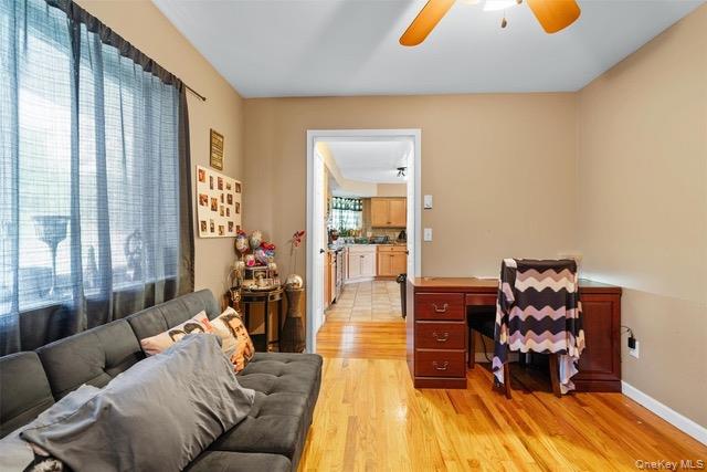 448 Old Mountain Road Port Jervis, NY 12771 - Photo 13 of 19 Office area featuring light wood-style floors and ceiling fan