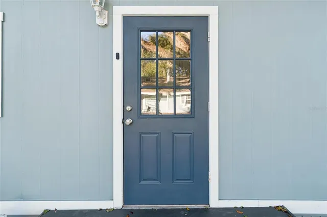 a view of a front door