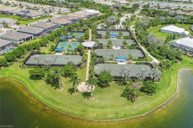a view of a city with lawn chairs