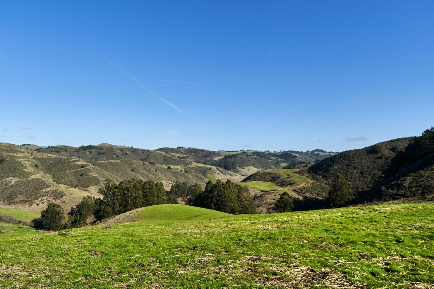 3225 Pomponio Creek Road San Gregorio, CA 94074 - Photo 16 of 50 a view of a lush green hillside and mountains