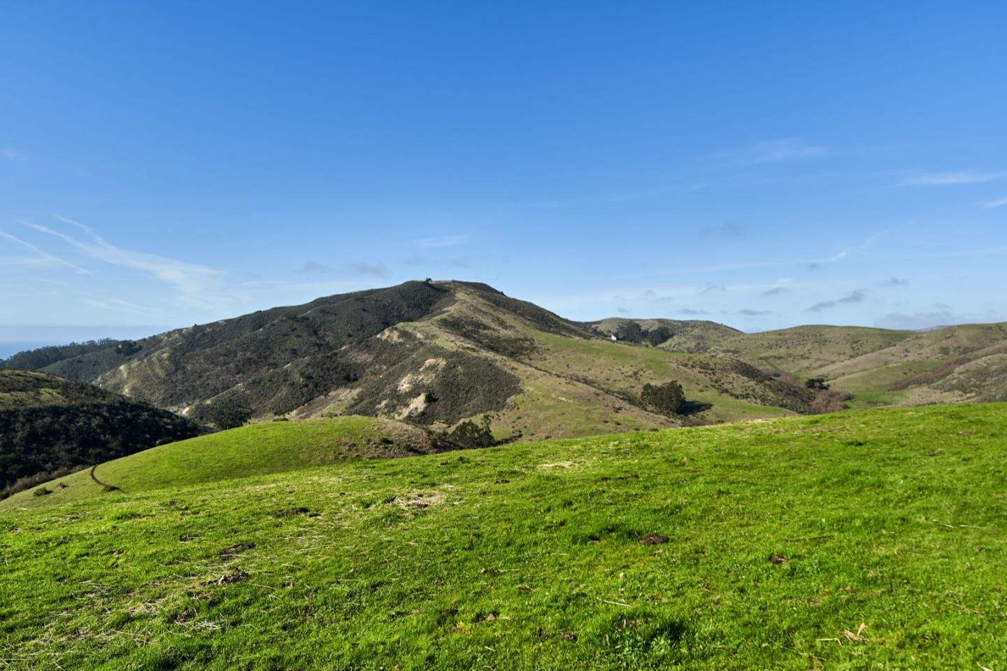 3225 Pomponio Creek Road San Gregorio, CA 94074 - Photo 19 of 50 a view of a mountain range with lush green forest