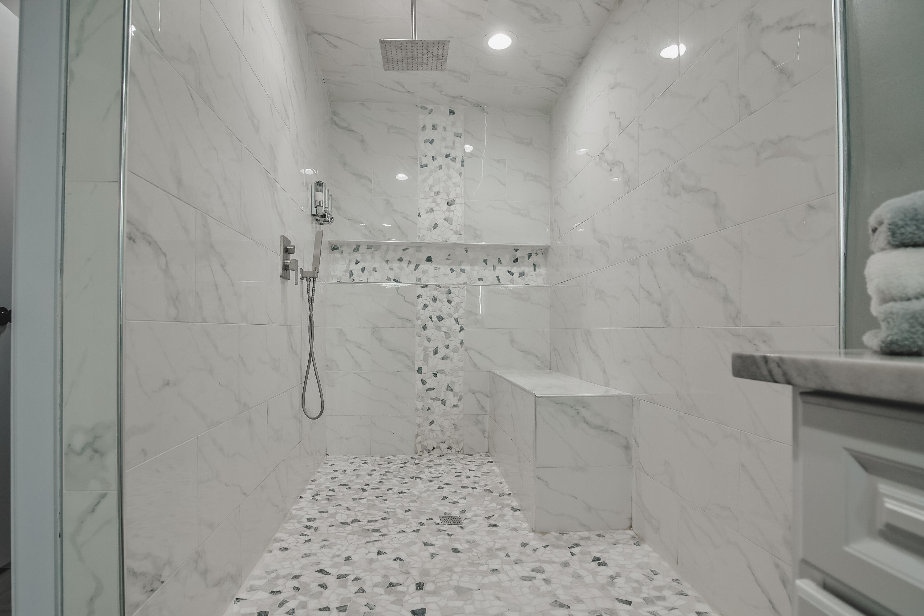 3407 Canyon Road Lubbock, TX 79403 - Photo 21 of 37 a bathroom with a shower