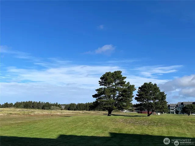 a view of building with ocean view