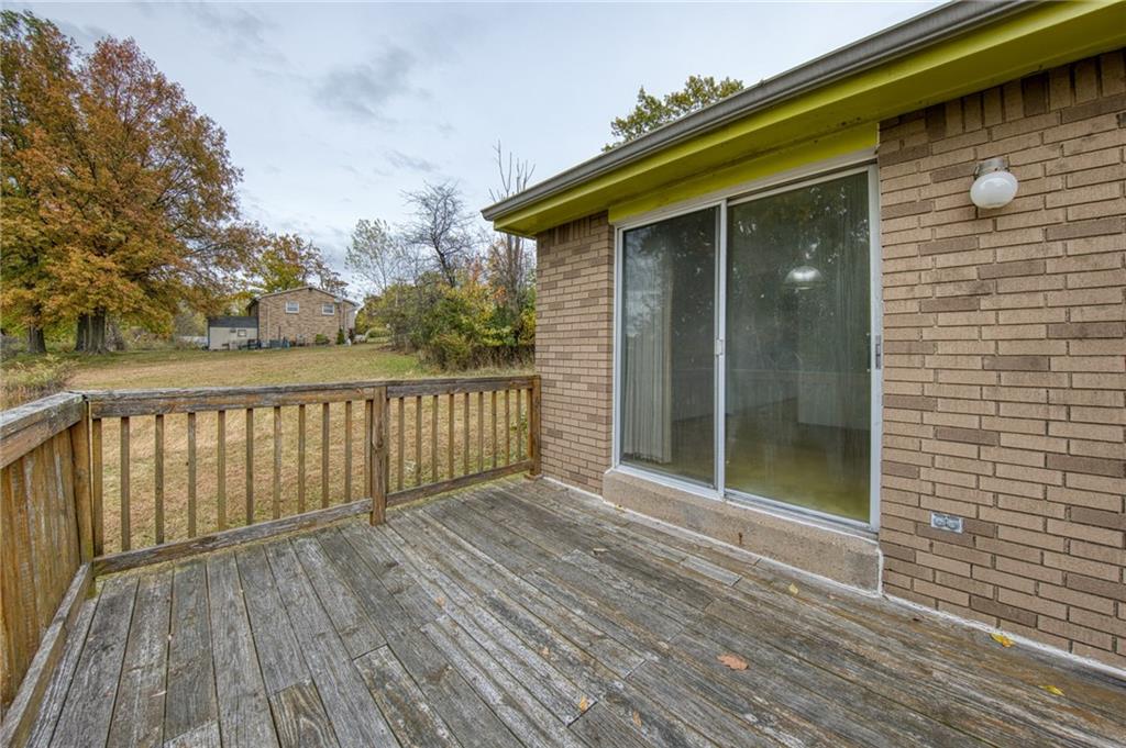 219 Center New Texas Road Pittsburgh, PA 15239 - Photo 16 of 35 a view of wooden balcony