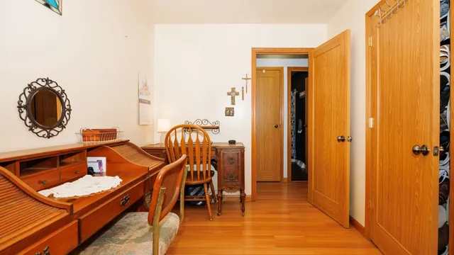 a view of a livingroom with furniture and front door