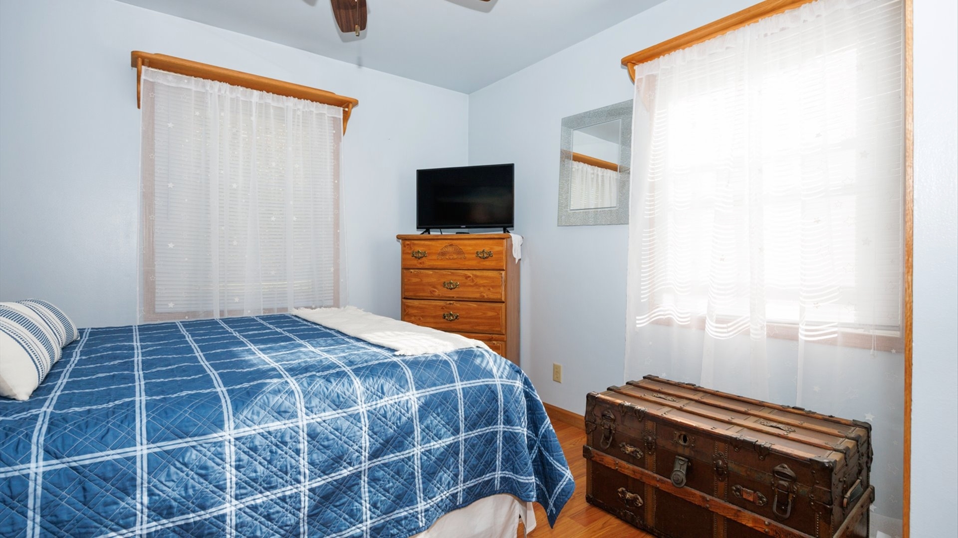 210 West North Street Colfax, IL 61728 - Photo 15 of 40 a bedroom with a bed and wooden floor