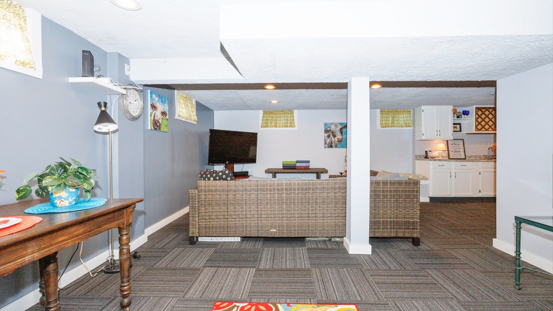 210 West North Street Colfax, IL 61728 - Photo 21 of 40 a living room with furniture and a flat screen tv