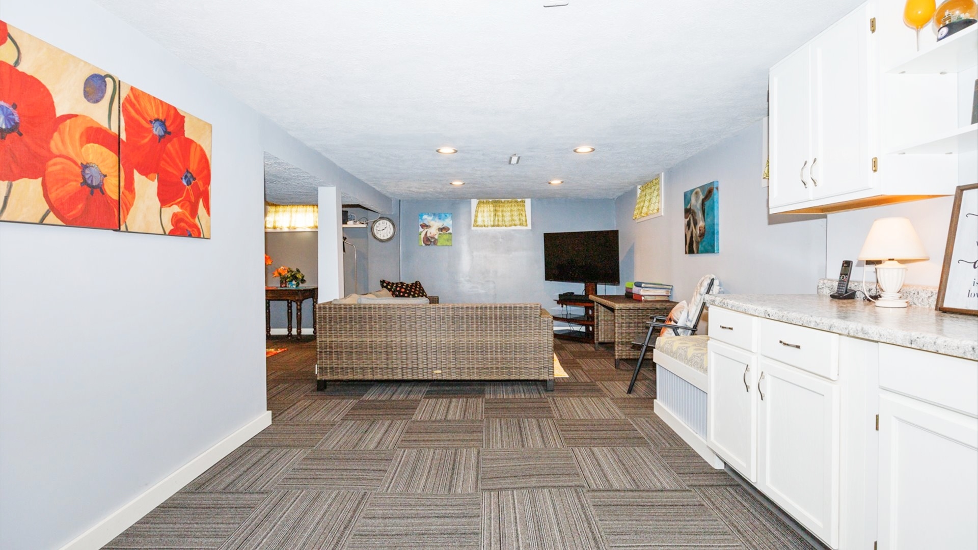 210 West North Street Colfax, IL 61728 - Photo 29 of 40 a large room with a couch and a view of living room