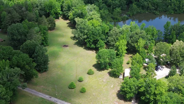 an aerial view of lake view