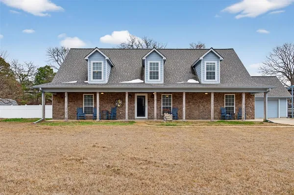 a front view of a house