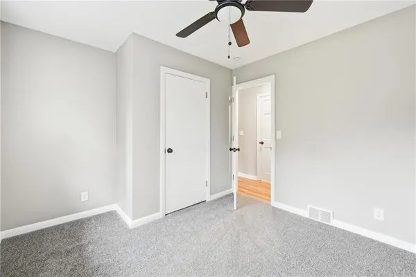 a view of an empty room