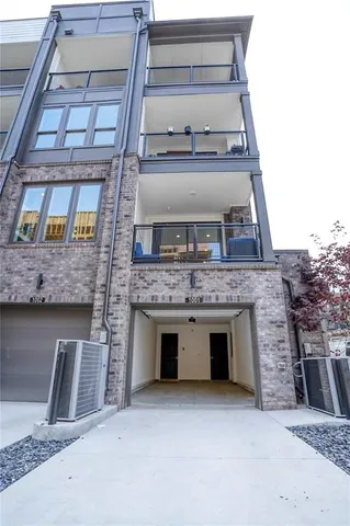 a view of a building with a window