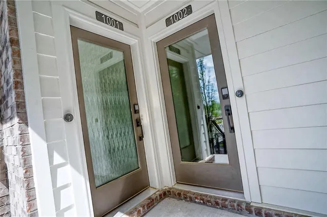 a house view with a garden space