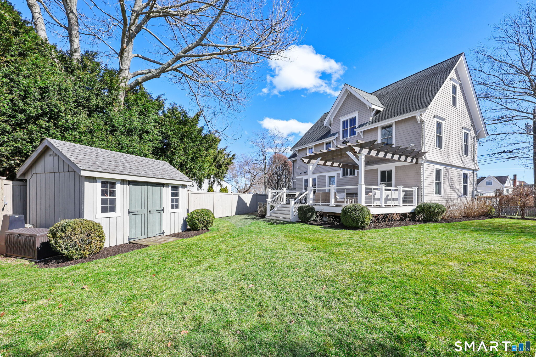 693 South Benson Road Fairfield, CT 06824 - Photo 3 of 40 Uniquely situated on 1/4 acre corner lot so that you have breathing room on all 4 sides