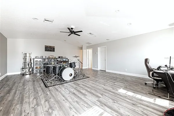 a bench is sitting on a street