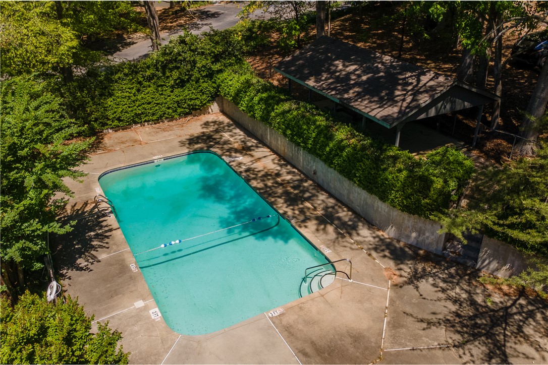 150 Ligon Street, Unit 2302 Clemson, SC 29631 - Photo 15 of 18 An inviting pool area, perfect for cooling off, is nestled among lush greenery.