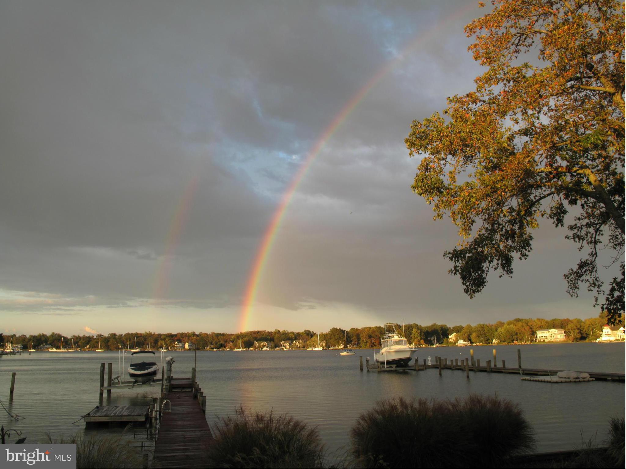 3735 Thomas Point Road Annapolis, MD 21403 - Photo 26 of 30 Double rainbows are common here