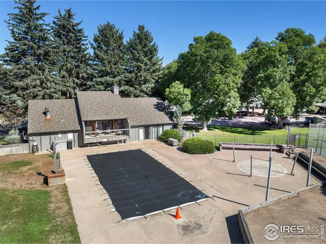 an aerial view of residential house with outdoor space
