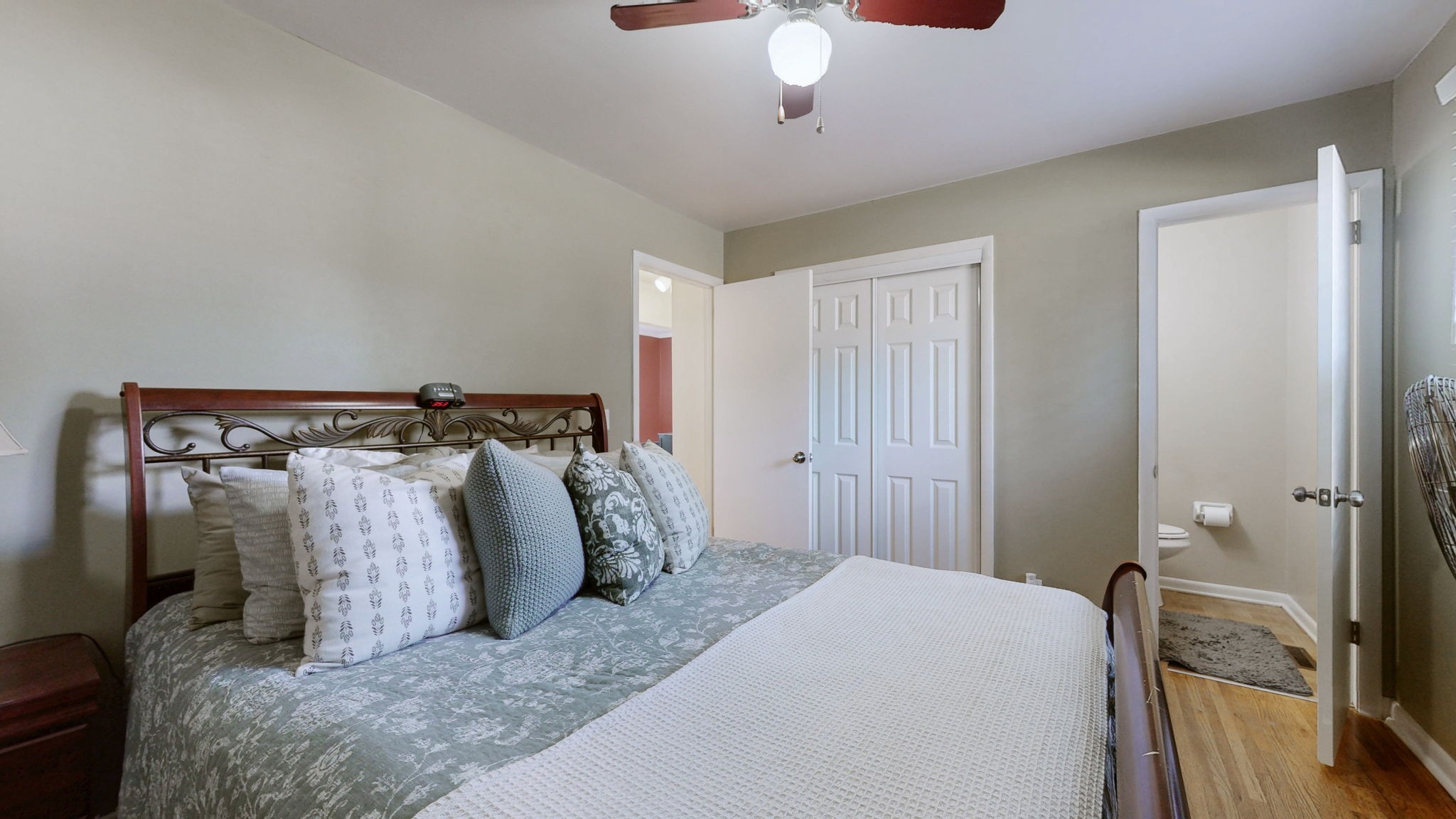 2245 North Ranch Road Murfreesboro, TN 37129 - Photo 21 of 29 a bedroom with a bed and wooden floor